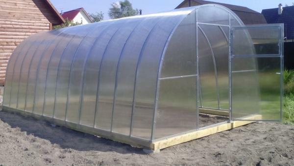 Greenhouse structure of galvanized profile is reliably protected from corrosion