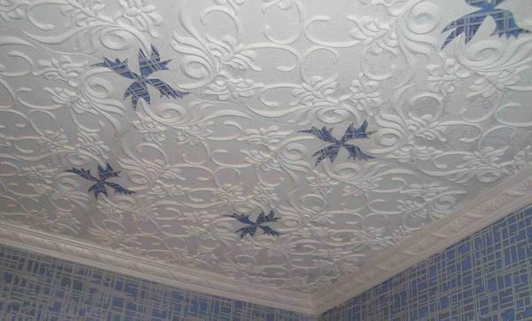 Seamless tile with patterns will look on the ceiling incomparably