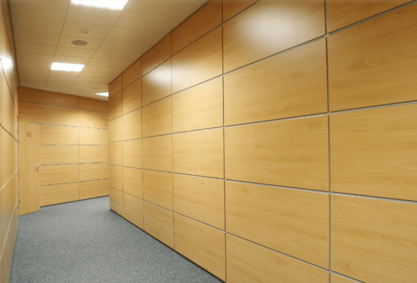 LSU panels with vinyl coating is particularly relevant in corridors and other areas with high traffic.