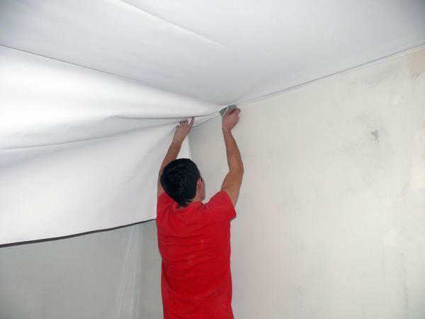 To install the tensioning cloth with the help of a no-hassle method, even a beginner