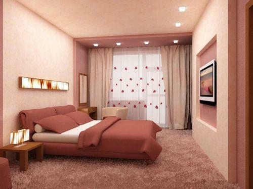 Hatta küçük bir boyutta yatak odasında, konfor, huzur ve konfor ortamı yaratabilirsiniz