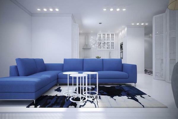 Como escolher um tapete no chão para a sala de estar: a foto no interior, bonito e elegante, como escolher um design