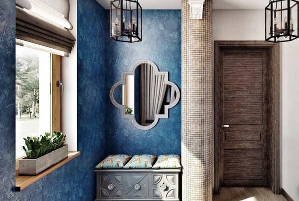 Stilvolle Lobby: Foto und Design für kleinen, minimalistisch für den Korridor, Englisch Interieur, orientalischen Stil