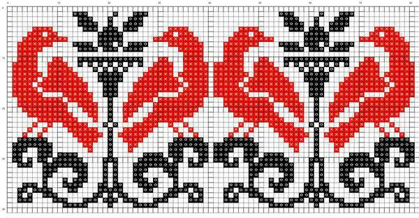 Diagrams of patterns for cross stitching can now be found very interesting and diverse