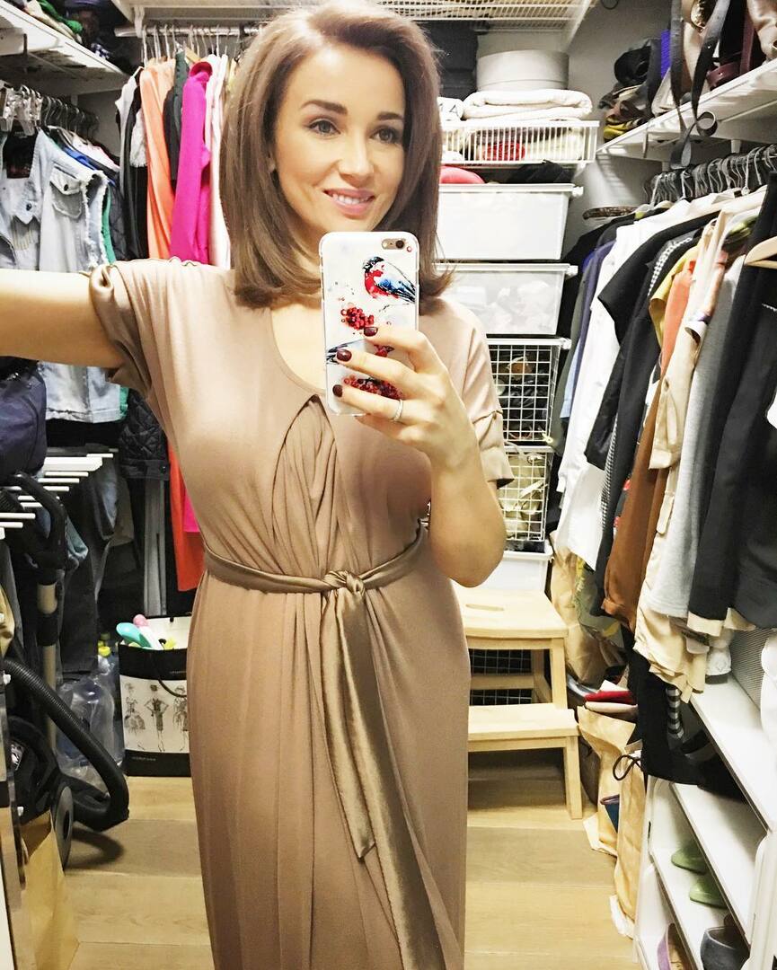 Anfisa Tsjechova in haar kleedkamer